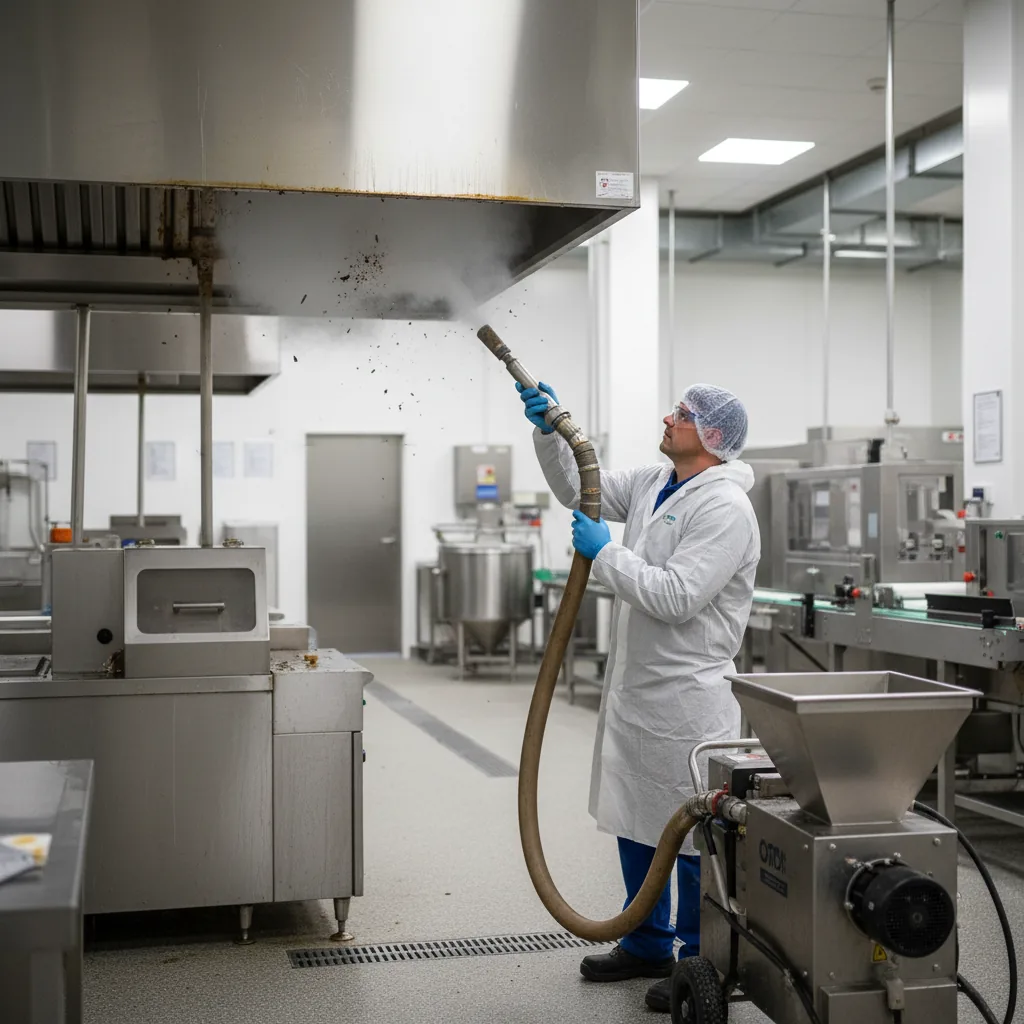 Mobile dry ice blasting on Commercial kitchen hood — Bozeman, MT — Summit Cryo