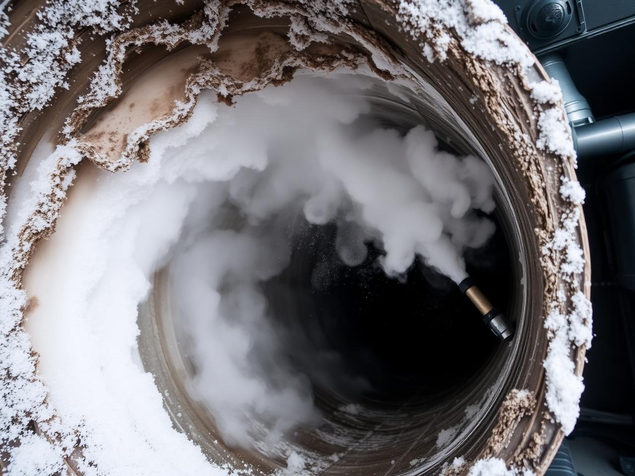 Mobile dry ice blasting on HVAC ductwork interior — Spokane, WA — Summit Cryo